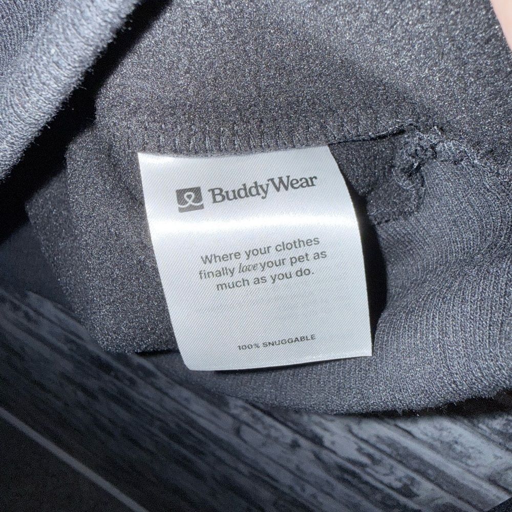 Buddy Wear Fur-Resistant Hoodie in the color Coal Black Animal Lover Size small - Picture 8 of 10
